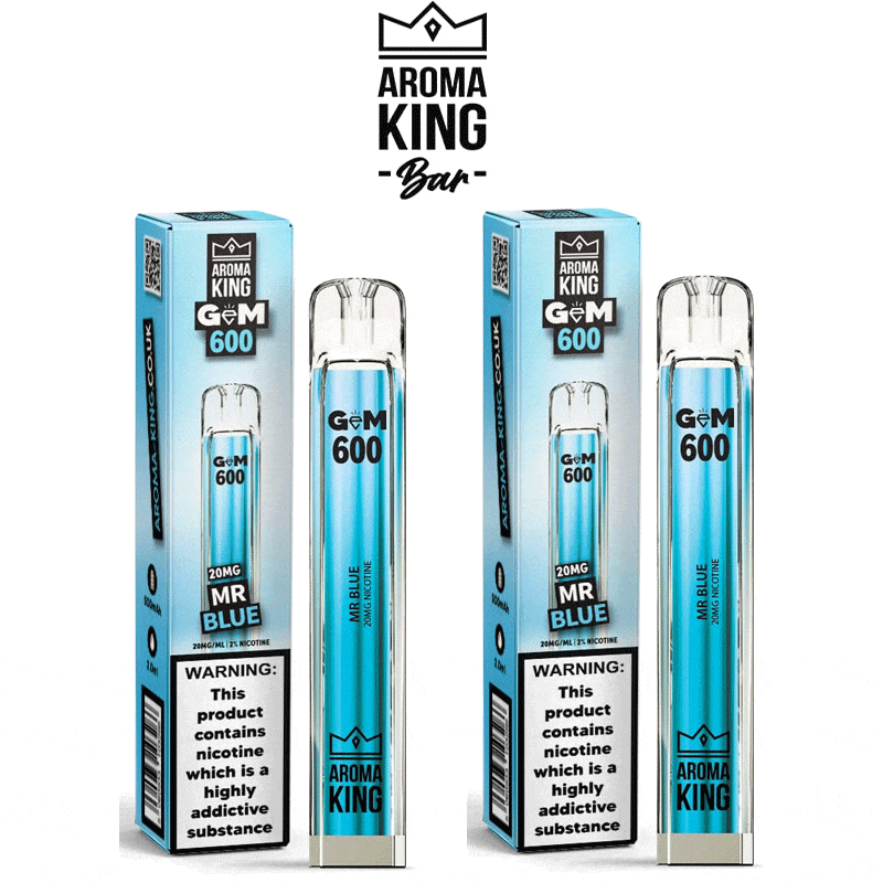 Aroma King DISPOSABLE PODS Aroma King Gem 600 Disposable Vape Puff Bar Box of 10