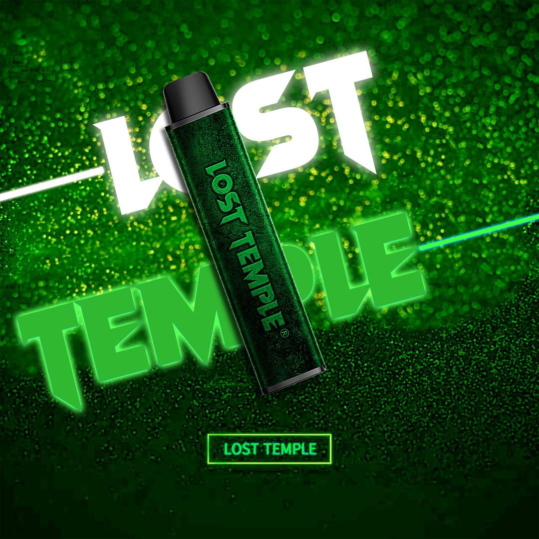 Lost Temple WHOLESALE Green Lost Temple Disposable Vape Pod Kit Box of 10